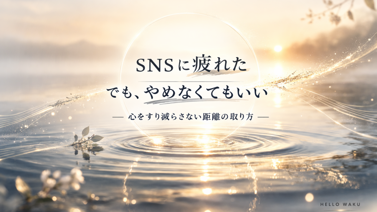 SNSに疲れた